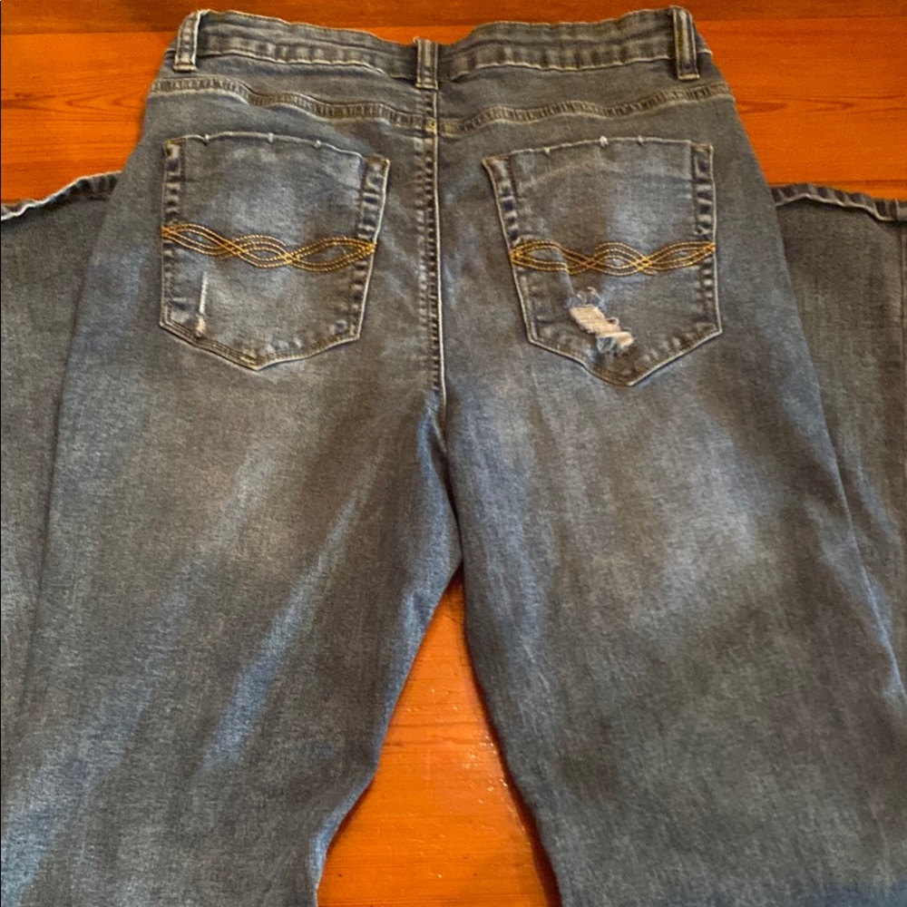 Indigo Rein Ripped Denim Jeans - Picture 4 of 5